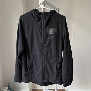 Nike UGA university of Georgia custom windbreaker Black Hooded Jacket size small